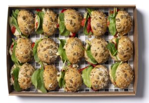 Grilled Vegetables Seeded Rolls