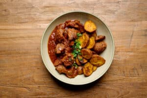 Lamb Zigni with Moroccan Roasted Potatoes