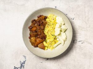 Lubya with Cauliflower Rice - Plate