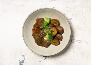 Lamb Zigni with Moroccan Roasted Potatoes