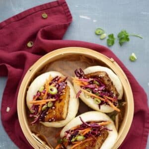 Tofu & Miso Dressing with Cabbage Bao Bun