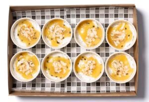 Sago Pots With Passionfruit & Coconut